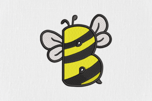 Charming Letter B Bee Monograms for Craft Fairs