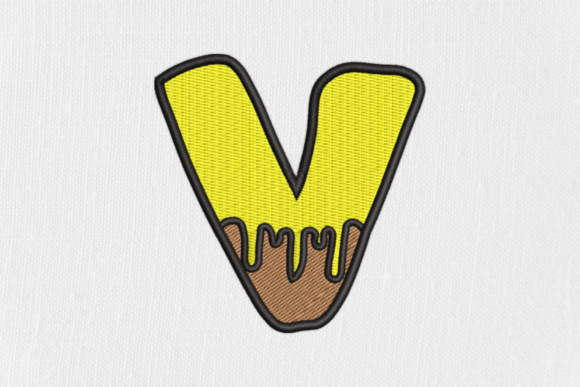 Charming Letter V Bee Monograms for Holiday Gifts