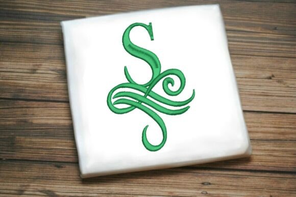 Coastal Elegance with Oceanic Flourish Monogram S