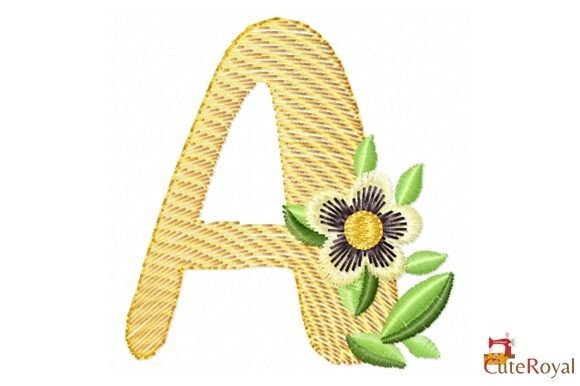 Elegant Floral Letter A – Monogram Design Review