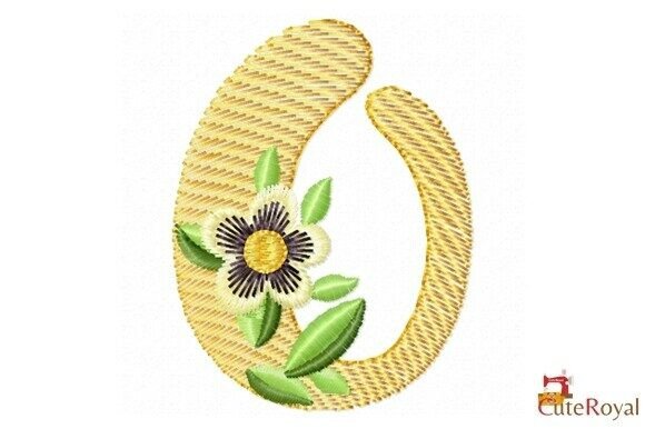 Elegant Floral Letter O – Monogram for Business