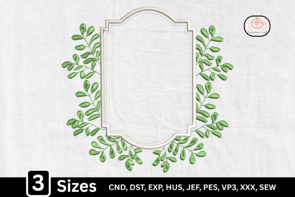 Elegant Floral Monogram Frame for Seasonal Use
