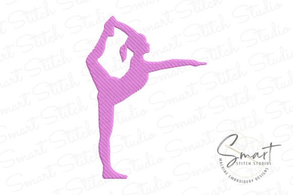 Elegant Gymnastic Girl for Graceful Embroidery