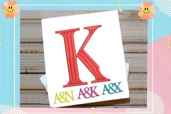 Elegant Letter K Monogram for Boutique Apparel