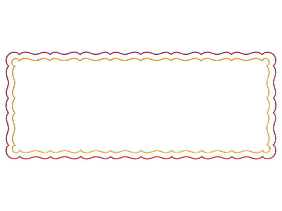 Elegant Wavy Double Line Runner Design