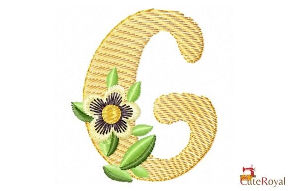 Floral Letter G – Monogram: A Seasonal Delight