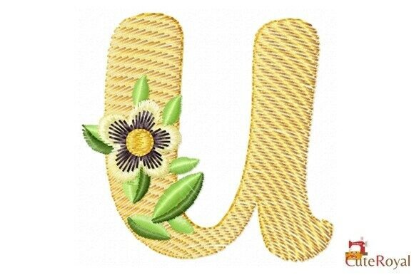 Floral Letter U – Monogram: A Perfect Seasonal Touch