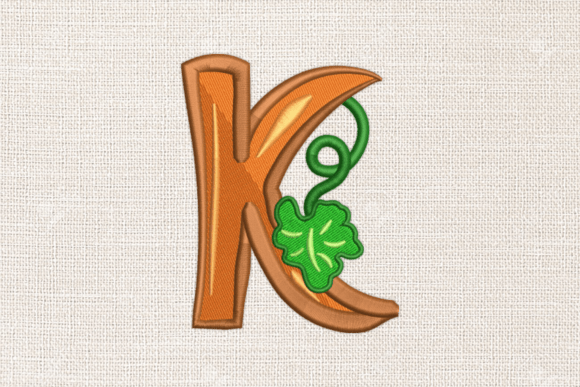 Letter K Autumn Monograms: A Fall-Inspired Design