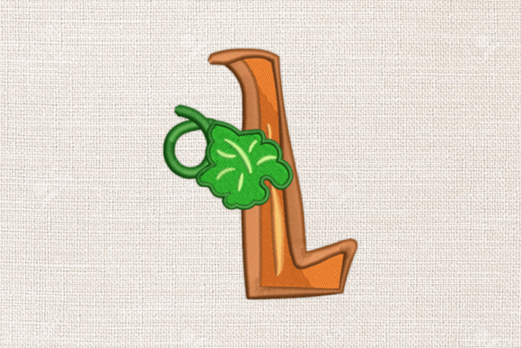 Letter L Autumn Monograms: A Charming Embroidery Choice