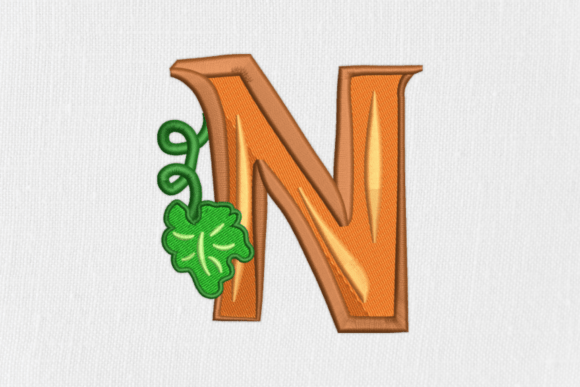 Letter N Autumn Monograms: A Seasonal Delight