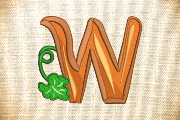 Letter W Autumn Monograms: A Seasonal Delight