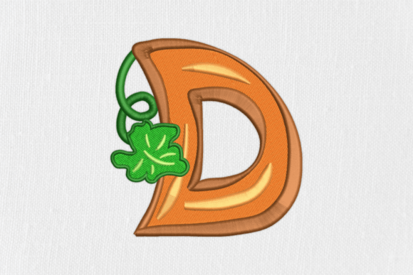 Review: Letter D Autumn Monograms Embroidery